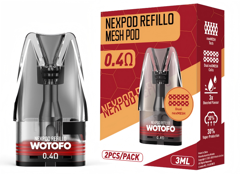 nexPOD_Refillo_0.4Ω_MESH_POD